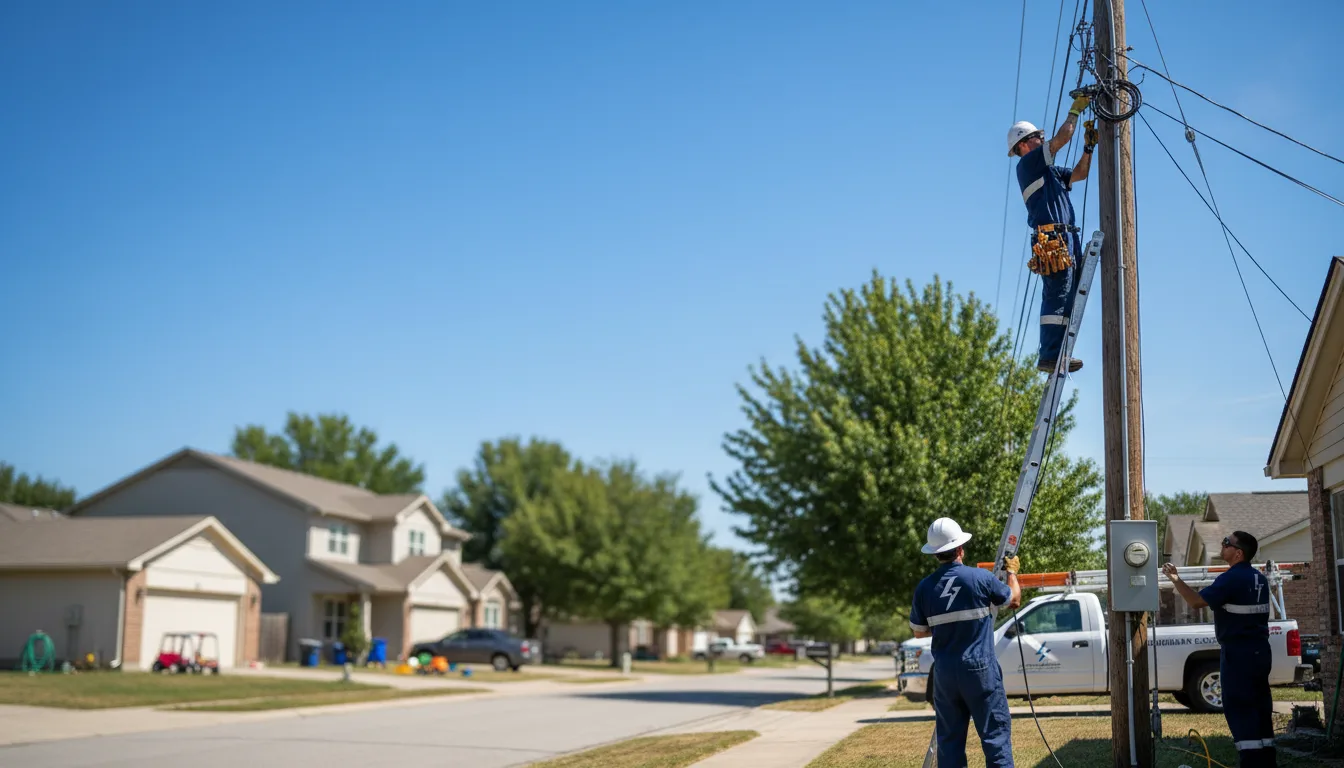 Residential electrician providing installation services in Gonzales, TX